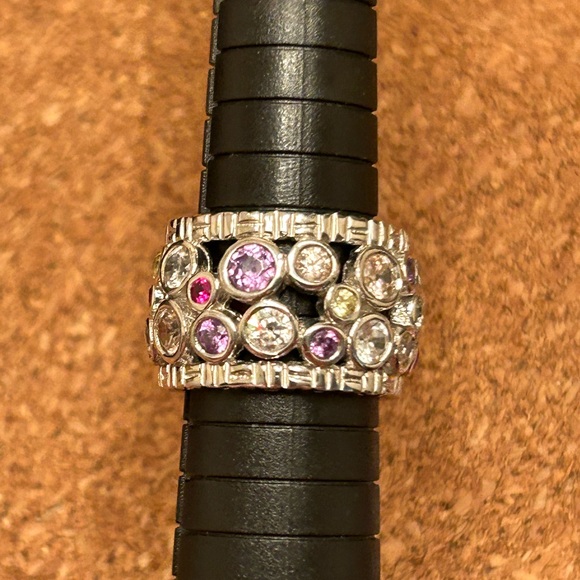 Multi Coloured Gemstone Ring - Picture 7 of 7